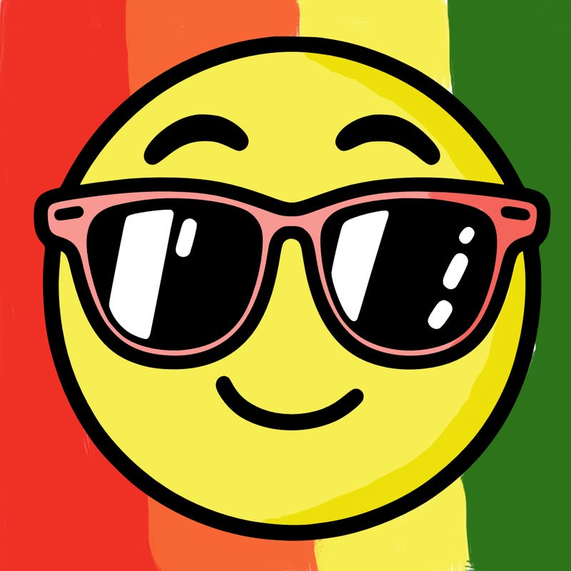 emoji with sunglasses