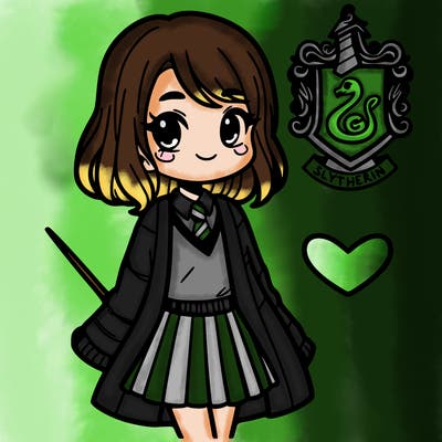 harry potter hogwarts slytherin girl