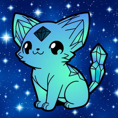 crystal kitten