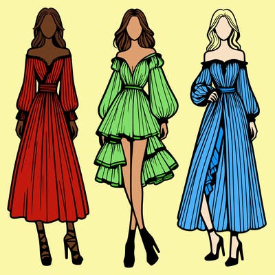 fashion models dresses