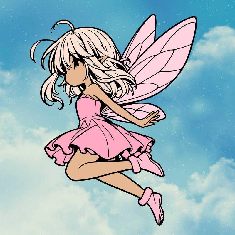 manga fairy flying
