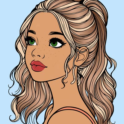 beautiful realistic girl