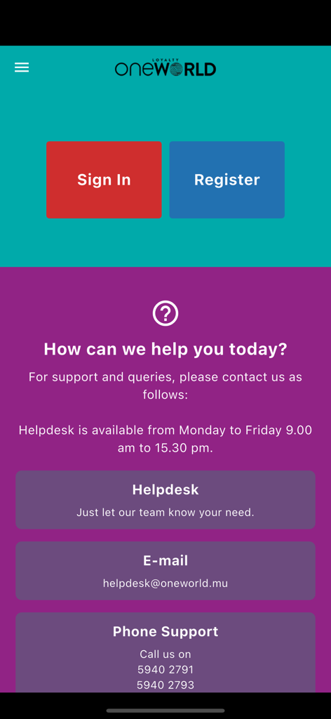Oneworld Loyalty - Business App | MWM