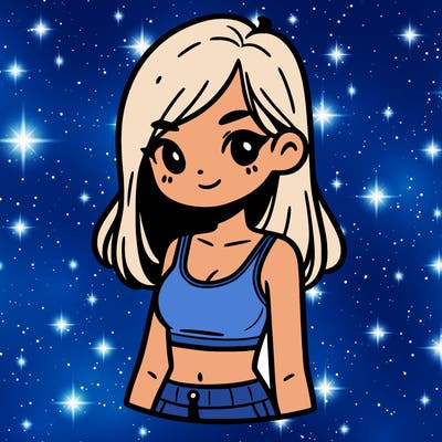 girl with crop top