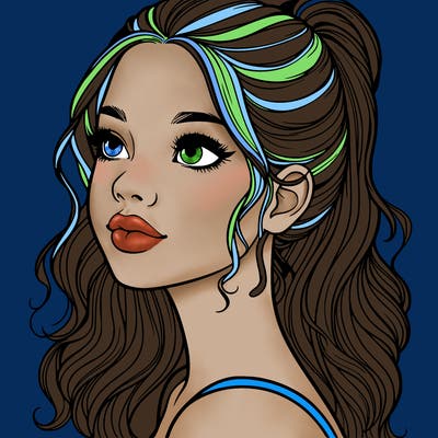 beautiful realistic girl