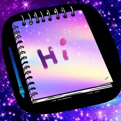 a blank sketch pad