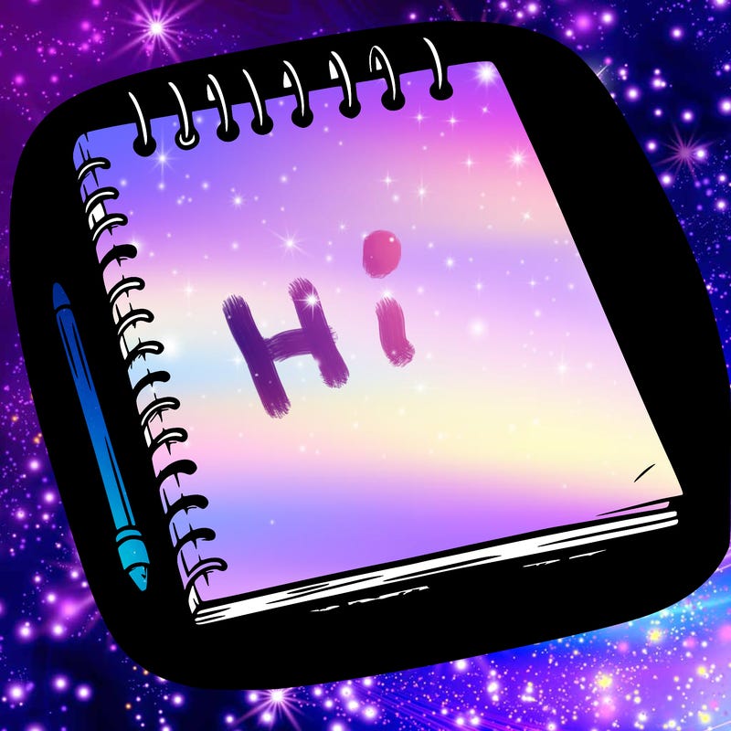 a blank sketch pad