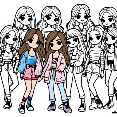 group of girls