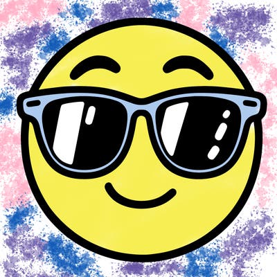 emoji with sunglasses