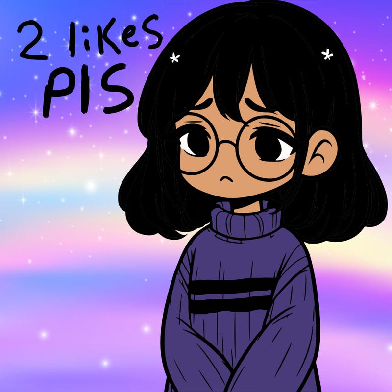 sad girl with glasses in a sweater