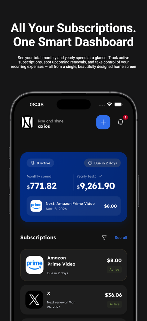 NoWow - Subscription Tracker - Finance App | MWM