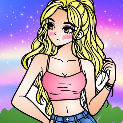 girl in crop top