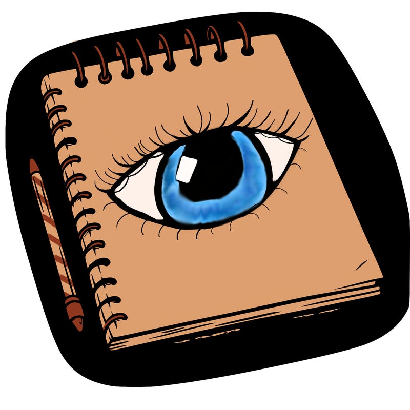 a blank sketch pad