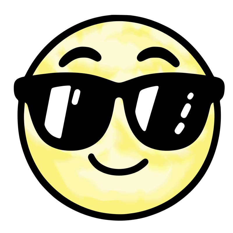 emoji with sunglasses