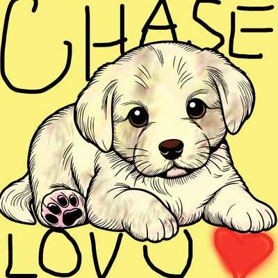 a cute realistic puppy