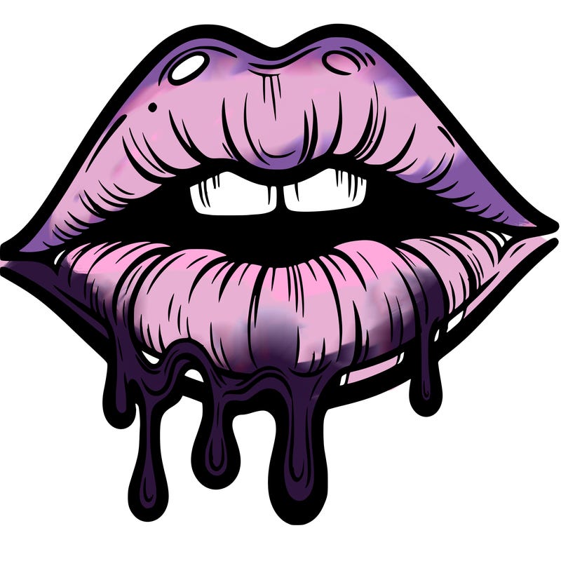 lips that look realistic and drip