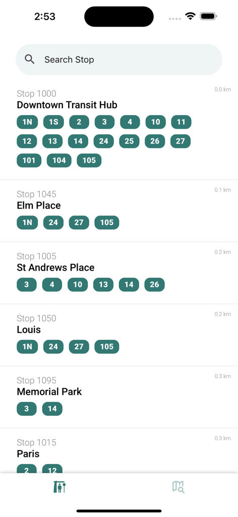 Sudbury Transit (GOVA) - List of bus stops and route numbers in the Sudbury Transit GOVA app