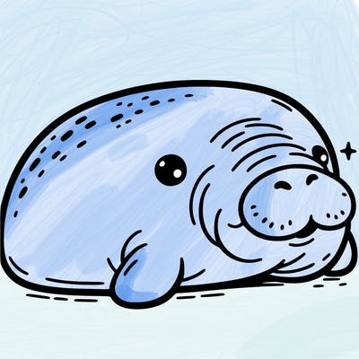 cute manatee