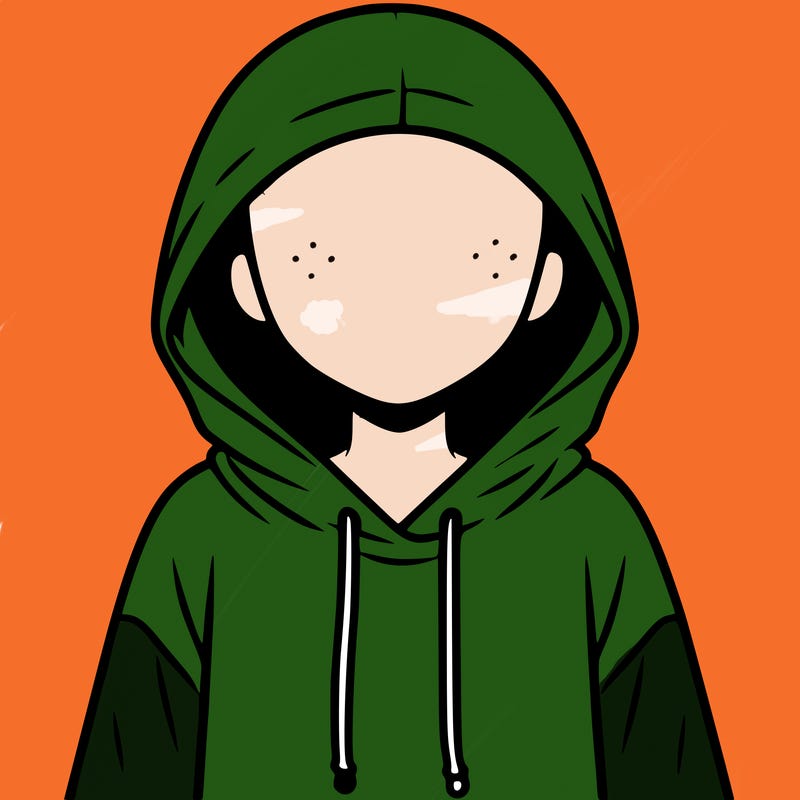 faceless girl in hoodie