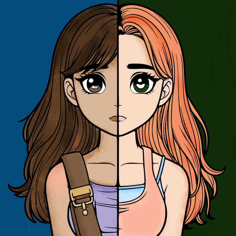 realistic girl split