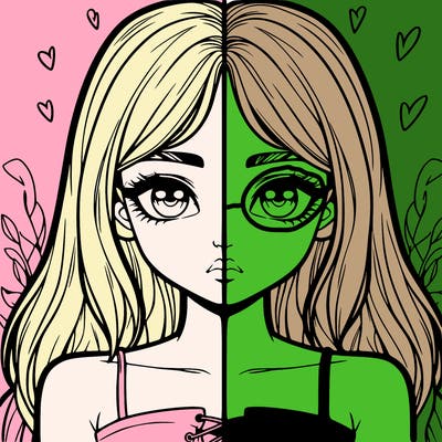 realistic girl split