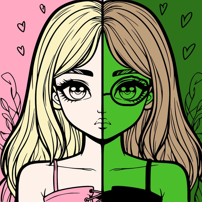 realistic girl split