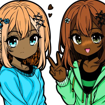 cute anime teen girl