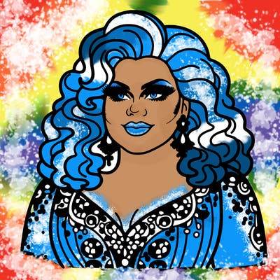 realistic plus size drag queen