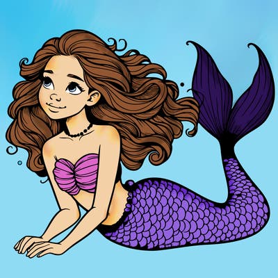 a realistic mermaid
