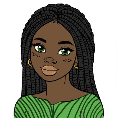 african woman with fulani braids