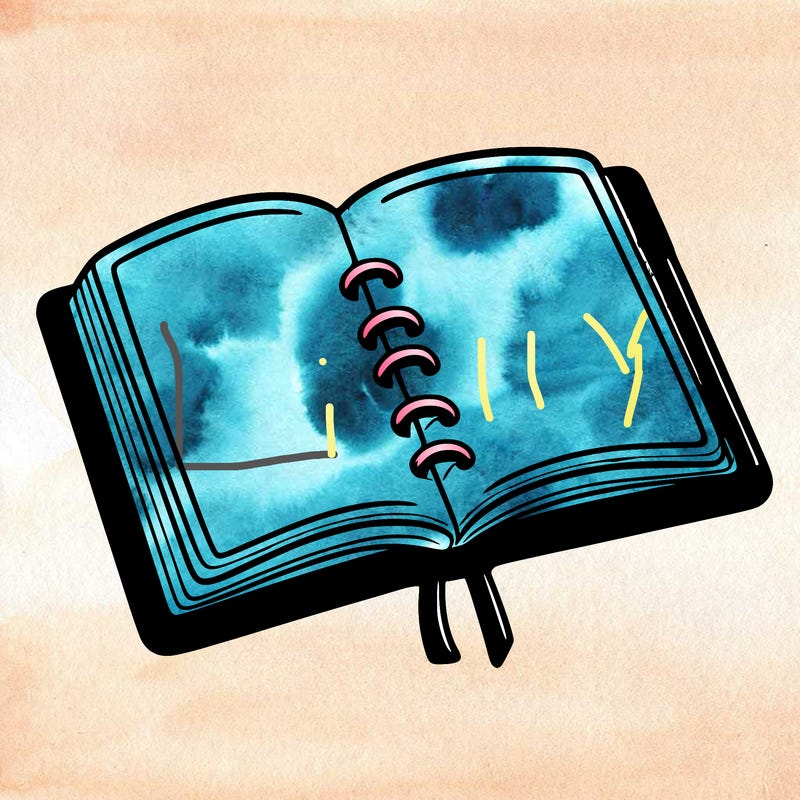 open note book blank