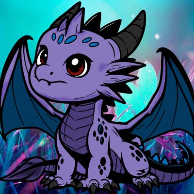 fierce baby night dragon