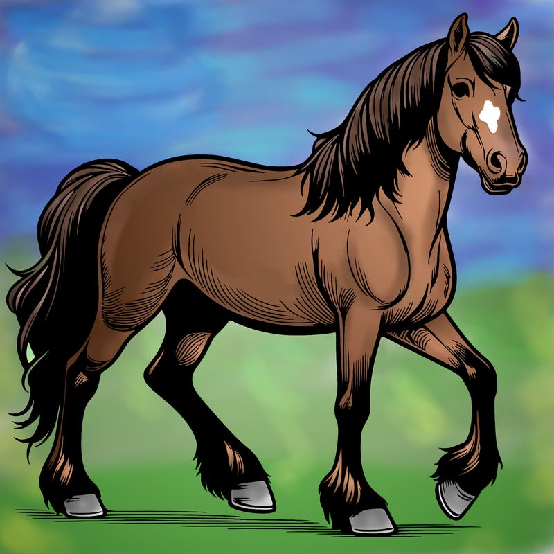 realistic horse