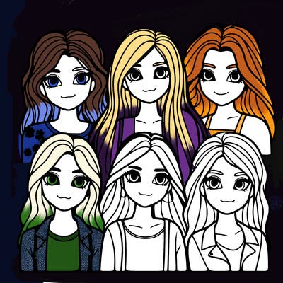 6 girls