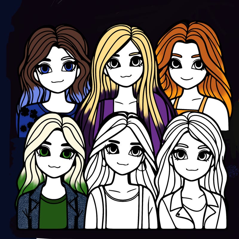 6 girls
