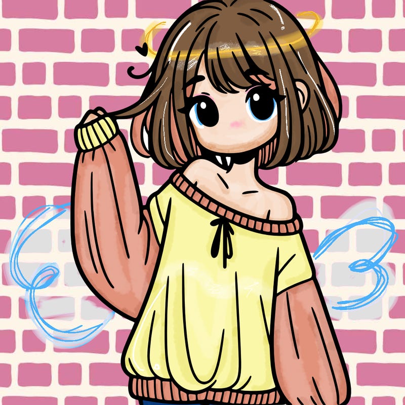 girl in baggy sweater hanging off her shoulder