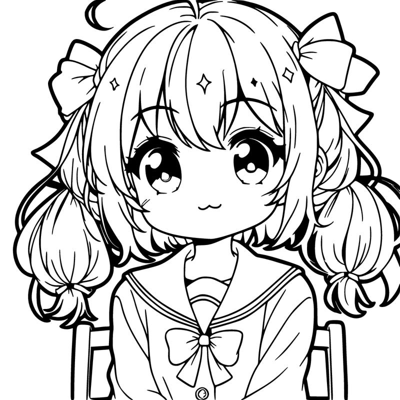 an anime little girl