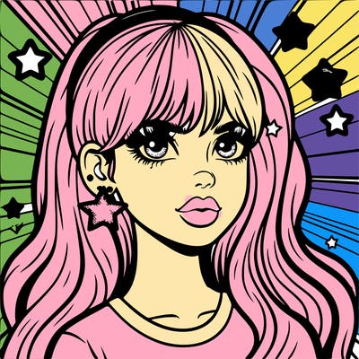 girl power pop art