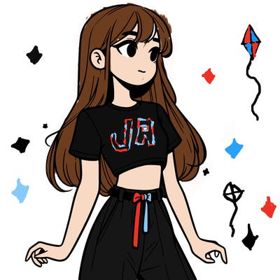 girl in a cute crop top