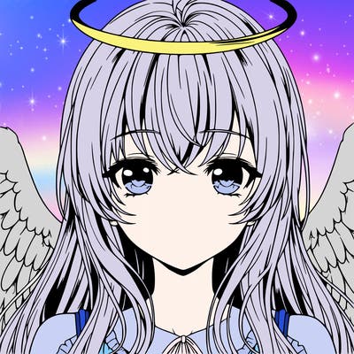 realistic anime angel