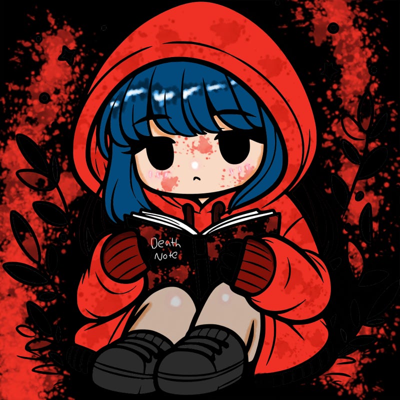 girl in oversized hoodie reading a book