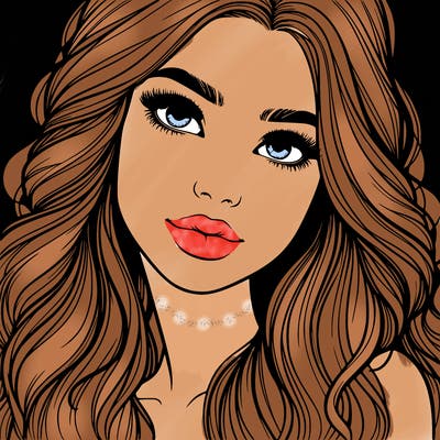 beautiful realistic girl