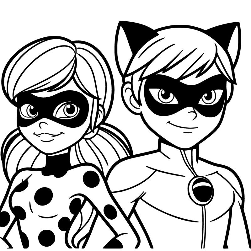 cat noir and ladybug
