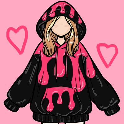 girl in oversized hoodie