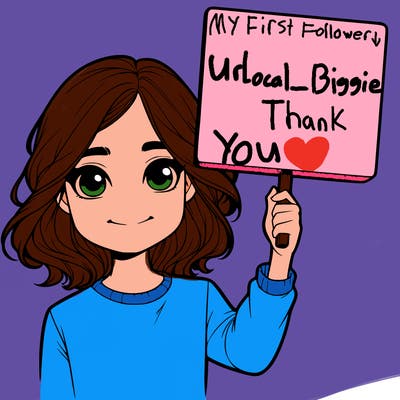 realistic girl holding up a sign