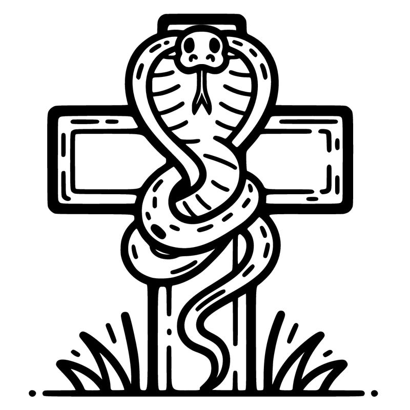 snake on a cross
