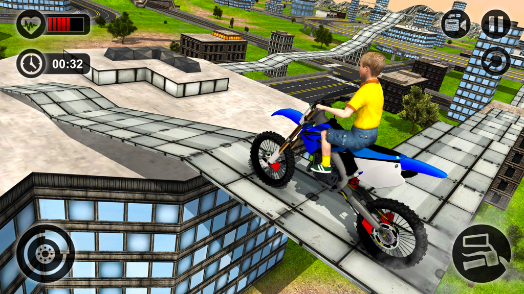Kids MotorBike Stunt Rider - Rooftop Motorcycle 3D - Games App | MWM