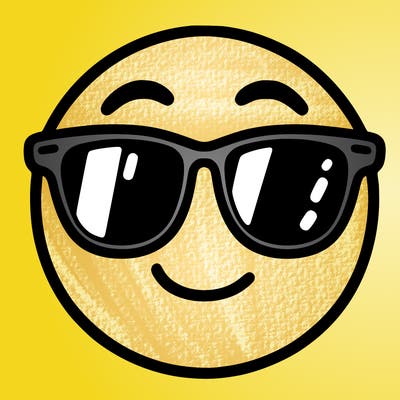 emoji with sunglasses