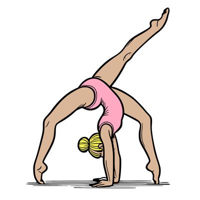 gymnastics handstand split