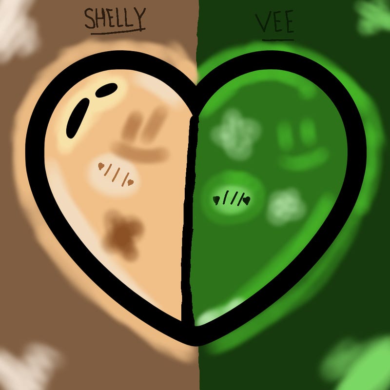 a blank heart